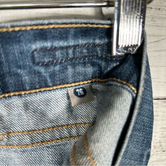 Citizen Of Humanity Destroyed Distressed Dita Petite Lowrise Bootcut Leg 26 Jean - Picture 11 of 11